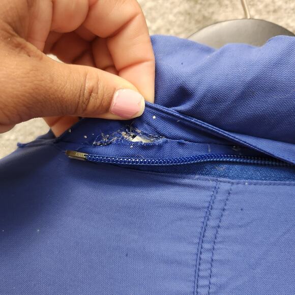 VTG 90's THE NORTH FACE Coldworks Blue Men’s Goose Down HyVent Parka Coat Sz M - Picture 12 of 13